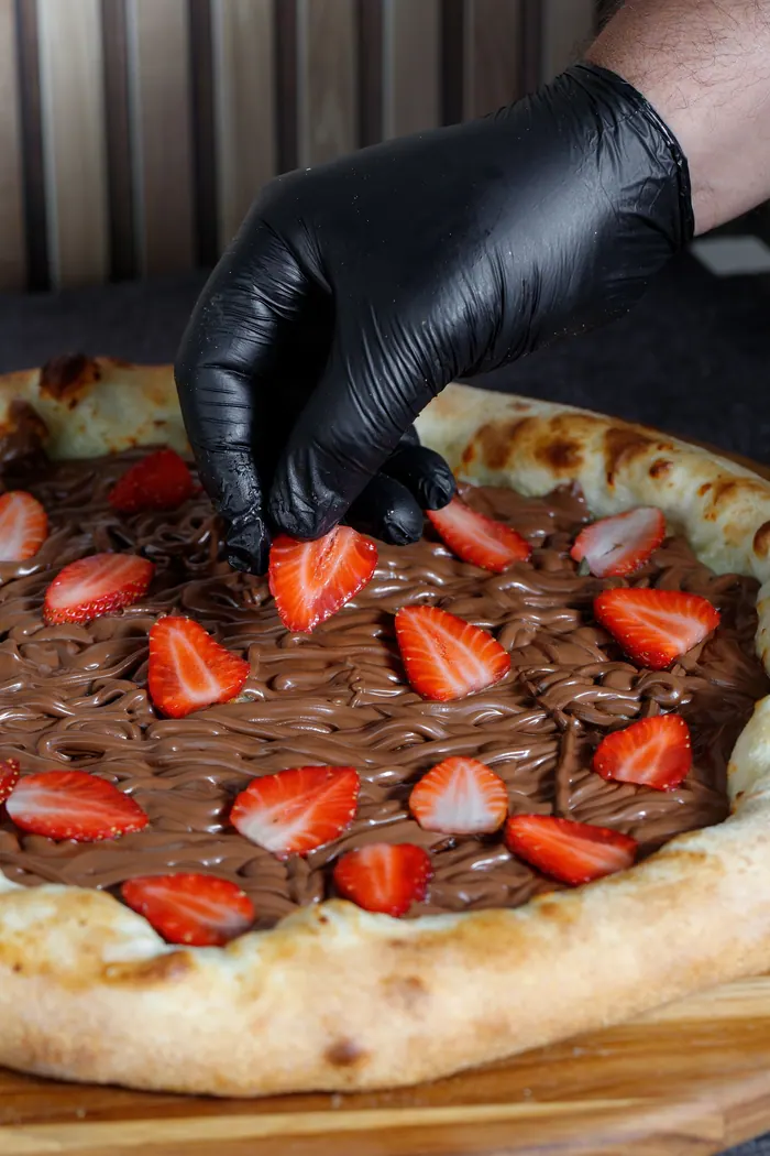Pizza assada do Mundo da Pizza